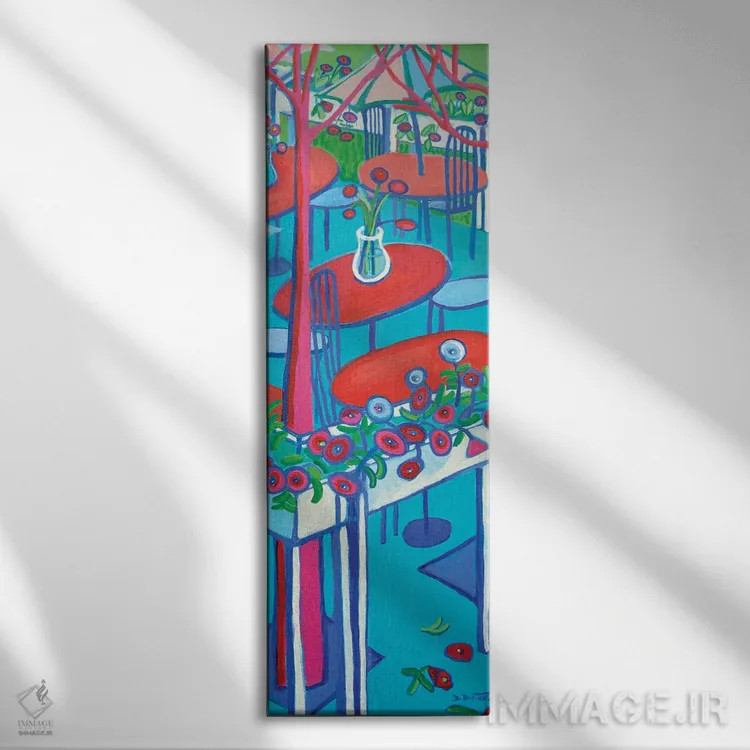 تابلو نشستن تابستانی ۲ اثر دبرا برتون رابینسون - نمای روبهرو روی دیوار