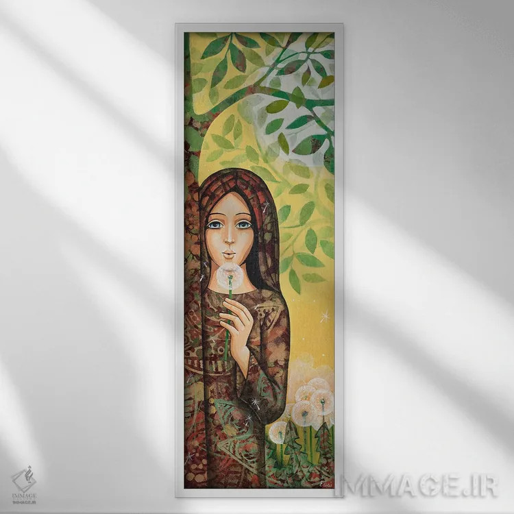 تابلو رویاها و آرزوها اثر دنیلا پرزیوزو اینوالر - نمای قابدار سفید
