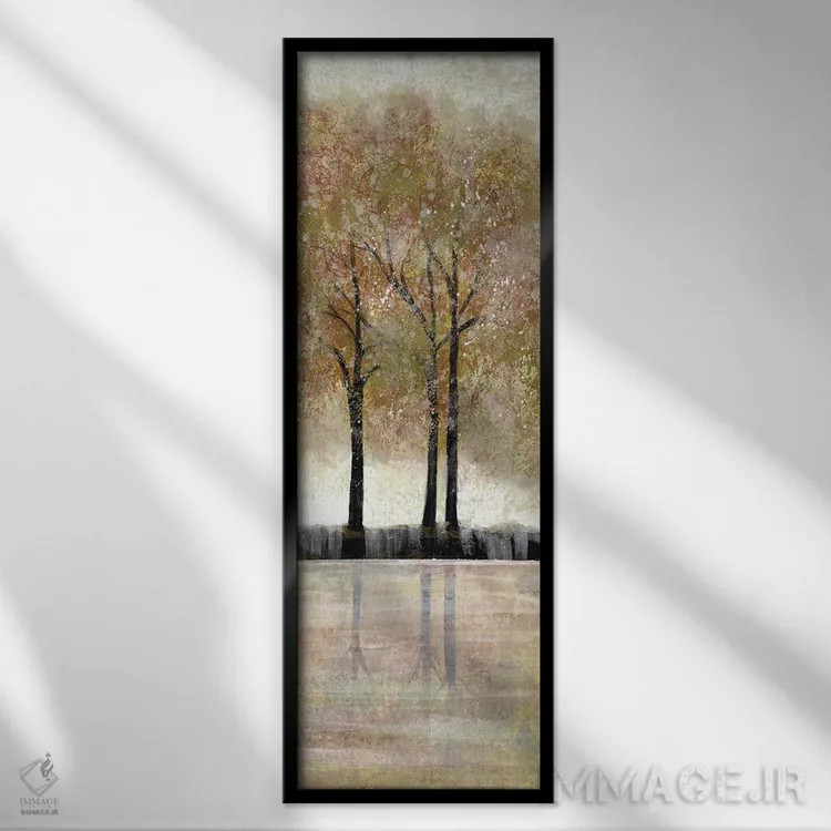 تابلو جنگل آرام ۳ اثر دوریس شَرِست - نمای قابدار مشکی