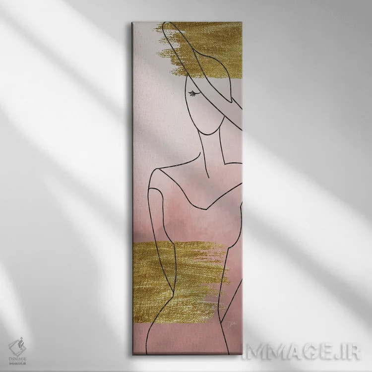 تابلو رژگونه مُد یک اثر دایان استیمسون - نمای روبهرو روی دیوار