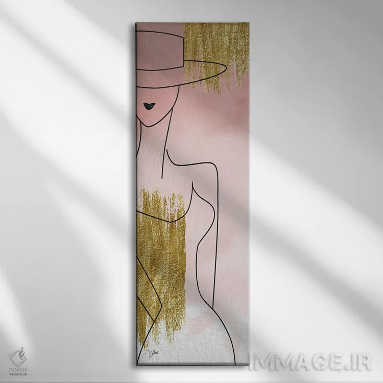 تابلو رژگونه مُد دو اثر دایان استیمسون - نمای روبهرو روی دیوار