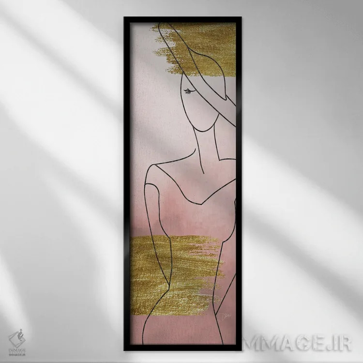 تابلو رژگونه مُد یک اثر دایان استیمسون - نمای قابدار مشکی