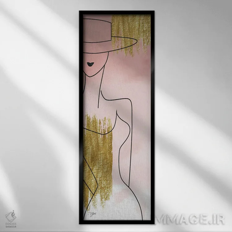 تابلو رژگونه مُد دو اثر دایان استیمسون - نمای قابدار مشکی