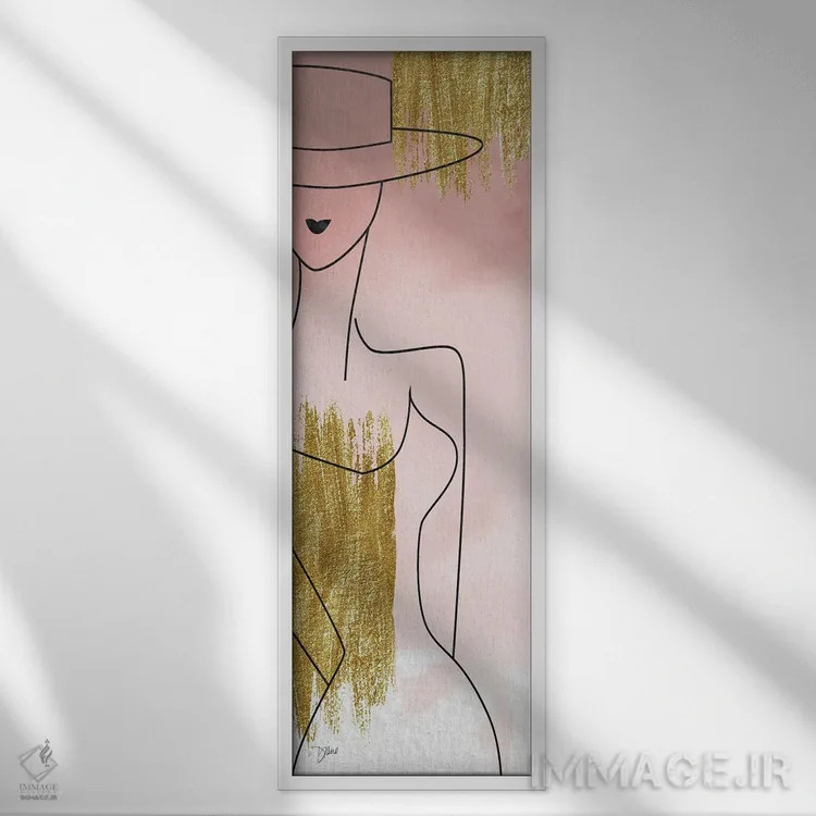 تابلو رژگونه مُد دو اثر دایان استیمسون - نمای قابدار سفید