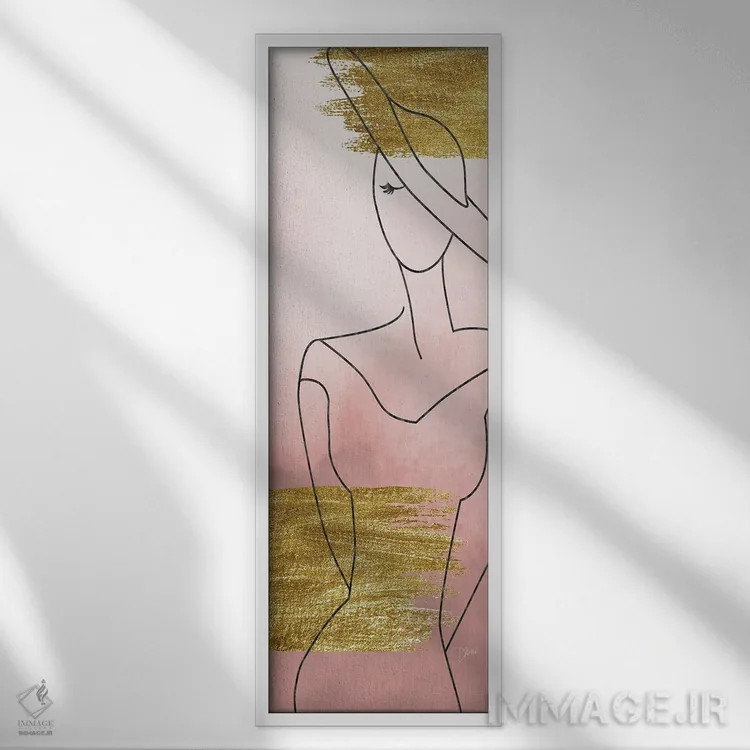 تابلو رژگونه مُد یک اثر دایان استیمسون - نمای قابدار سفید