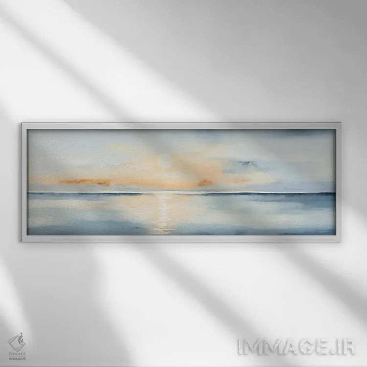 تابلو لمس آرامش اثر رباورهاا کریستوا - نمای قابدار سفید