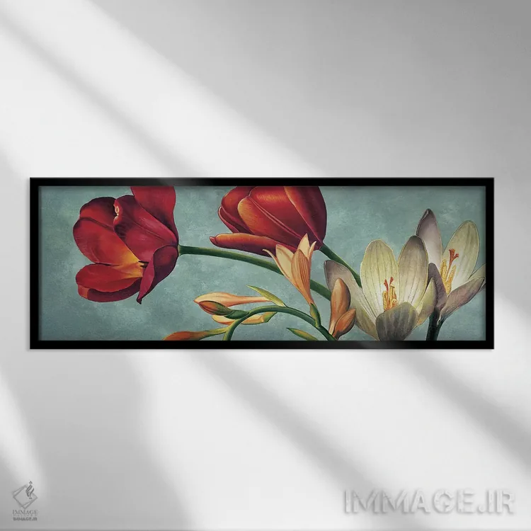 تابلو نور و رنگ (قسمت اول) اثر اوا باربرینی - نمای قابدار مشکی