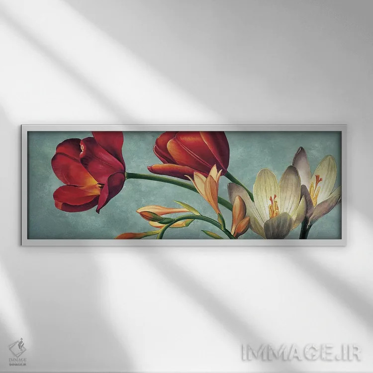 تابلو نور و رنگ (قسمت اول) اثر اوا باربرینی - نمای قابدار سفید