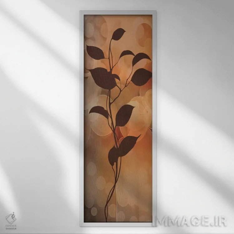 تابلو گیاهی دو اثر ادوارد آپاریسیو - نمای قابدار سفید