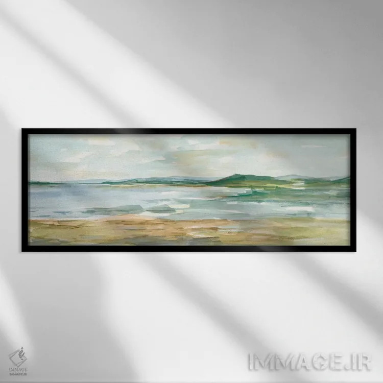 تابلو چشمانداز پانورامای دریایی (قسمت اول) اثر اتان هارپر - نمای قابدار مشکی