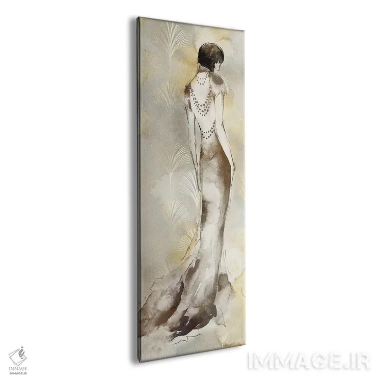 تابلو زن آرت دکو II اثر الی جونز - نمای پرسپکتیو محصول