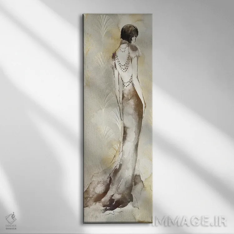 تابلو زن آرت دکو II اثر الی جونز - نمای روبهرو روی دیوار