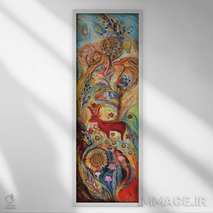 تابلو چهار عنصر: زمین اثر النا کوتلیارکر - نمای قابدار سفید