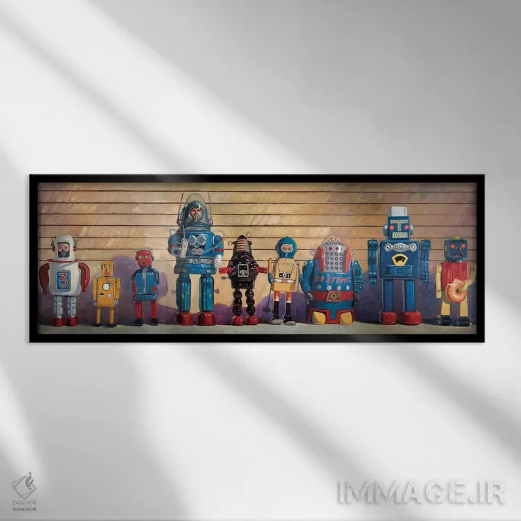 تابلو مظنون معمول اثر اریک جوینر - نمای قابدار مشکی