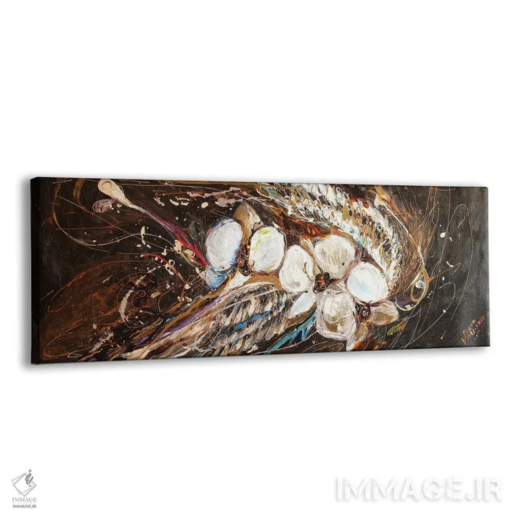 تابلو بالهای فرشته V: رویای گلهای ارکیده اثر النا کوتلیارکر - نمای پرسپکتیو محصول