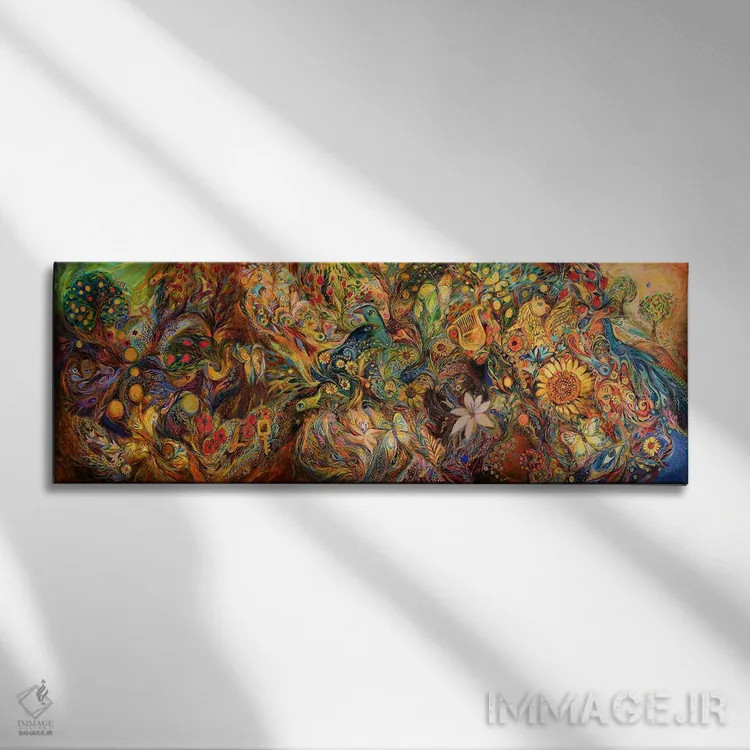 تابلو افسانههای چاپاگال: بخش دوم اثر النا کوتلیارکر - نمای روبهرو روی دیوار