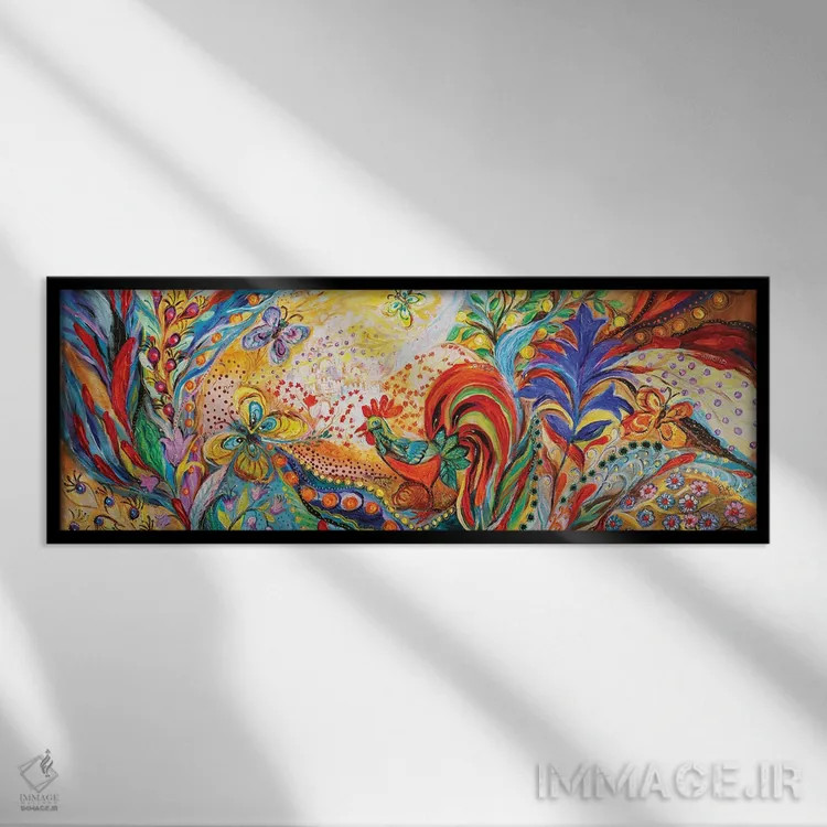 تابلو بیداری شهر قدیمی اثر النا کوتلیارکر - نمای قابدار مشکی