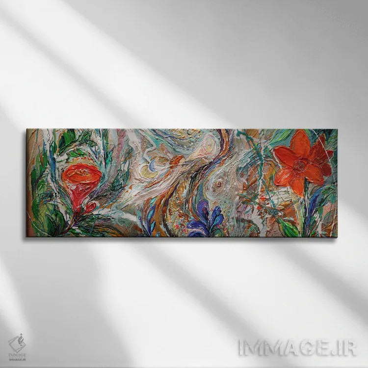 تابلو جلوهای از زندگی ۴۳: گلها (ترکیبی) ۲ اثر النا کوتلیارکر - نمای روبهرو روی دیوار