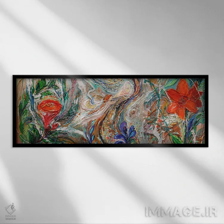 تابلو جلوهای از زندگی ۴۳: گلها (ترکیبی) ۲ اثر النا کوتلیارکر - نمای قابدار مشکی