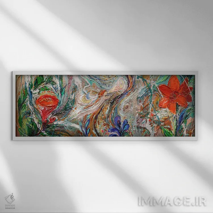 تابلو جلوهای از زندگی ۴۳: گلها (ترکیبی) ۲ اثر النا کوتلیارکر - نمای قابدار سفید