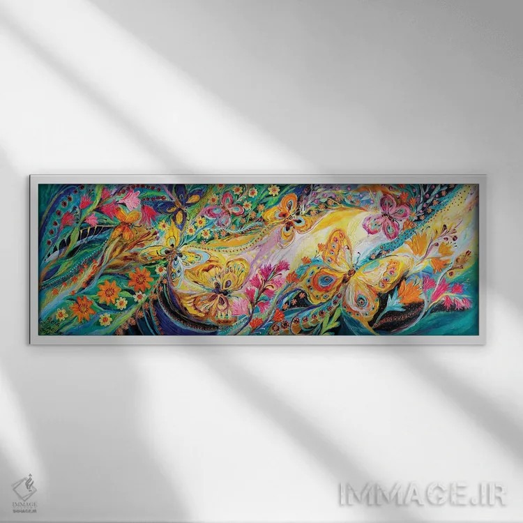 تابلو رقص پروانهها اثر النا کوتلیارکر - نمای قابدار سفید
