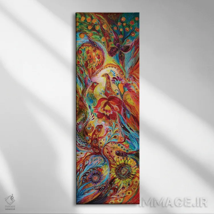 تابلو گلها و میوهها اثر النا کوتلیارکر - نمای روبهرو روی دیوار