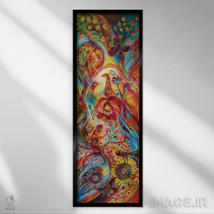 تابلو گلها و میوهها اثر النا کوتلیارکر - نمای قابدار مشکی