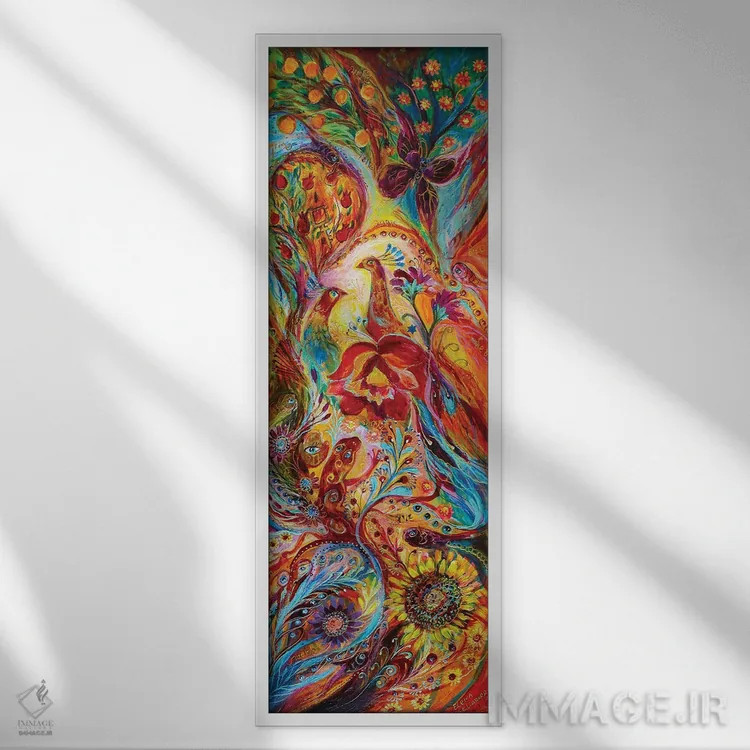 تابلو گلها و میوهها اثر النا کوتلیارکر - نمای قابدار سفید