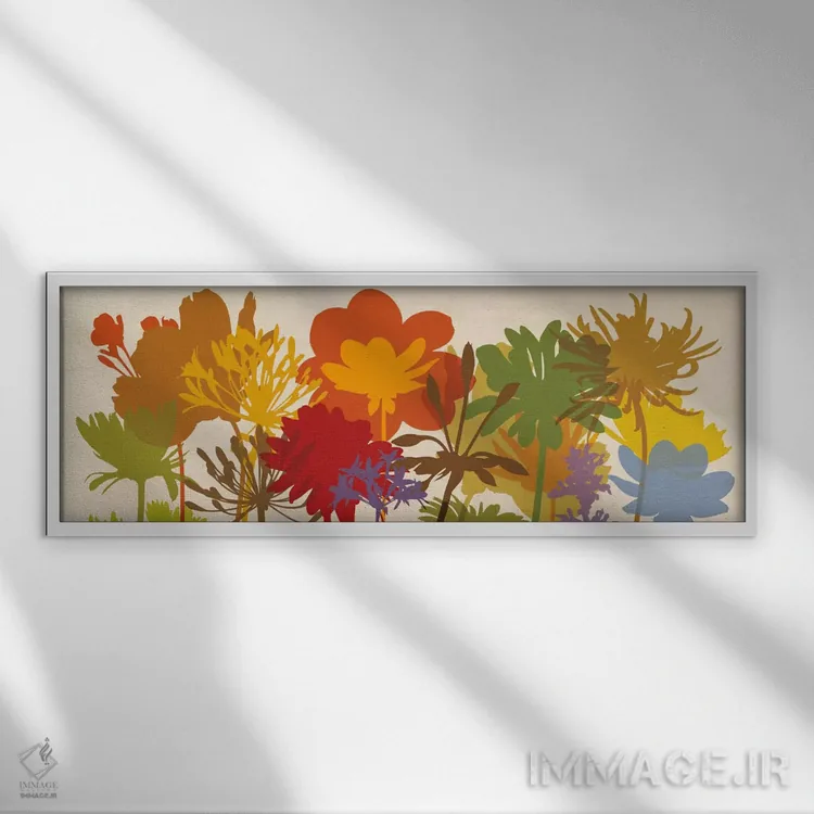 تابلو شکوفه درخشان اثر ارین لانگه - نمای قابدار سفید