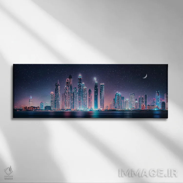 تابلو زیر نور ماه اثر مانجیک پیکچرز (استودیو عکاسی یا فیلمسازی) - نمای روبهرو روی دیوار