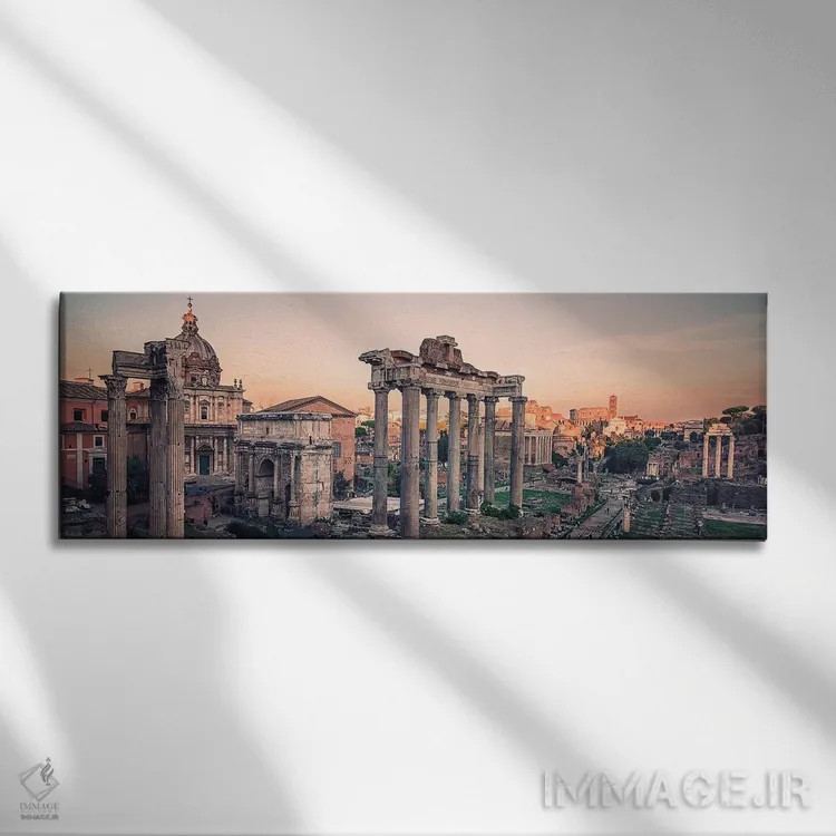 تابلو غروب انجمن رم (فوروم رومی) اثر مانجیک پیکچرز (استودیو عکاسی یا فیلمسازی) - نمای روبهرو روی دیوار