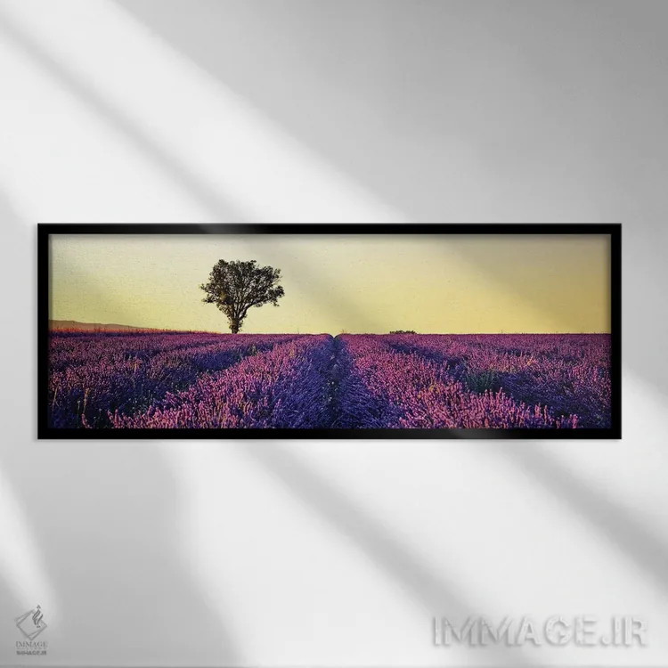 تابلو غروب در پروانس (فرانسه) اثر مانجیک پیکچرز (استودیو عکاسی یا فیلمسازی) - نمای قابدار مشکی