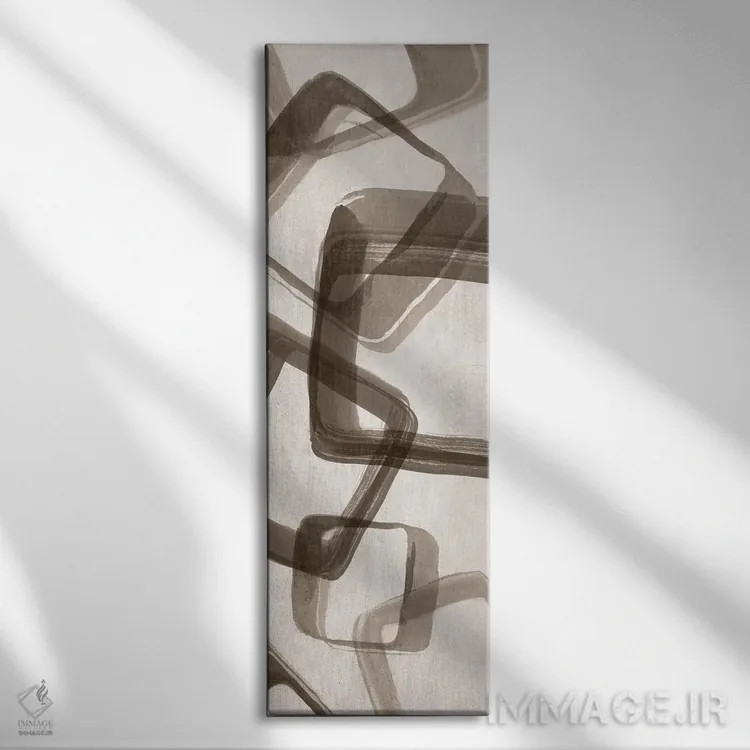 تابلو مکعبهای یخ ۱ اثر اما پیل - نمای روبهرو روی دیوار