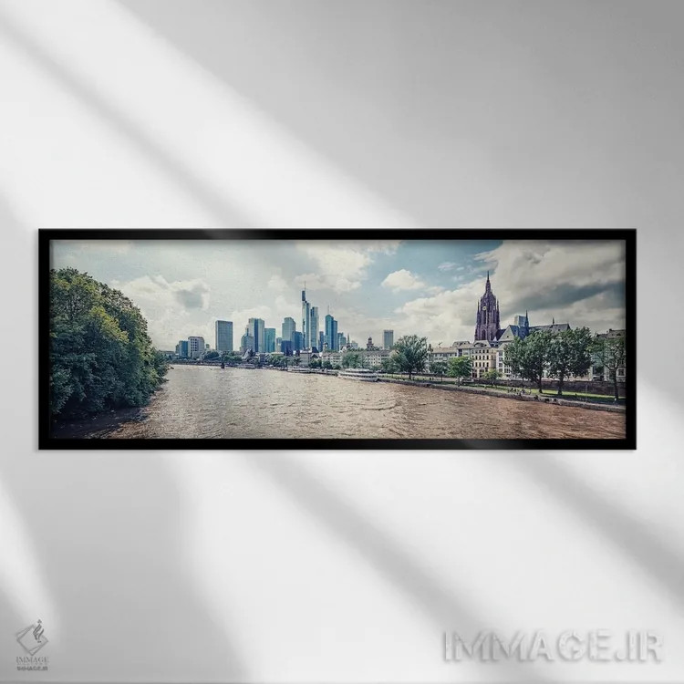 تابلو فرانکفورت آم ماین (آلمان) اثر مانجیک پیکچرز (استودیو عکاسی یا فیلمسازی) - نمای قابدار مشکی
