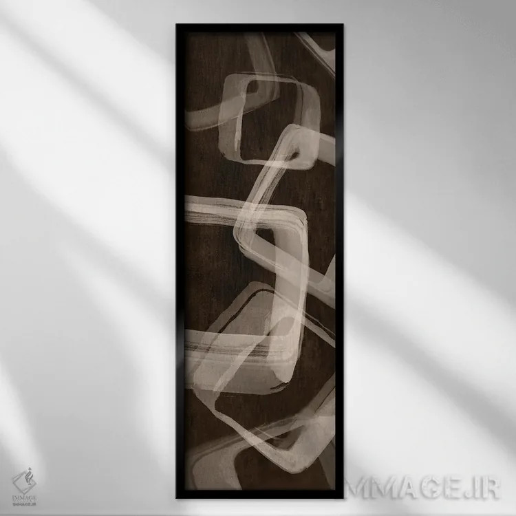 تابلو مکعبهای یخ ۲ اثر اما پیل - نمای قابدار مشکی