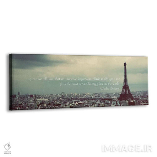 تابلو بیان پاریسی اثر امیلی ناواس - نمای پرسپکتیو محصول