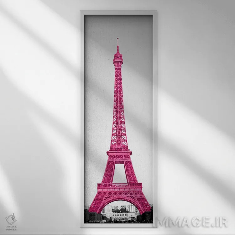 تابلو زیبا در پاریس اثر امیلی ناواس - نمای قابدار سفید