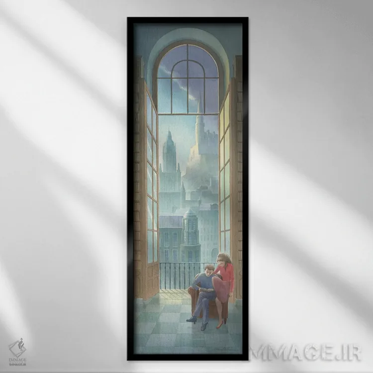 تابلو داستان مورد علاقهٔ ما اثر النا پروخوروا - نمای قابدار مشکی