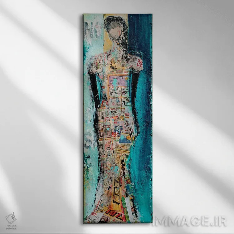 تابلو دختر صندوقدار اثر ارین اشلی - نمای روبهرو روی دیوار