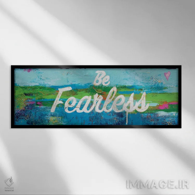 تابلو بیباک باش اثر ارین اشلی - نمای قابدار مشکی