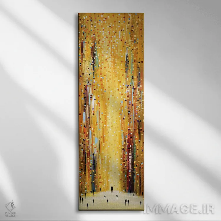 تابلو غروب طلایی اثر اکاترینا ارمیلکینا - نمای روبهرو روی دیوار