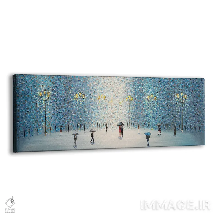 تابلو چراغهای خیابان بارانی اثر اکاترینا ارمیلکینا - نمای پرسپکتیو محصول