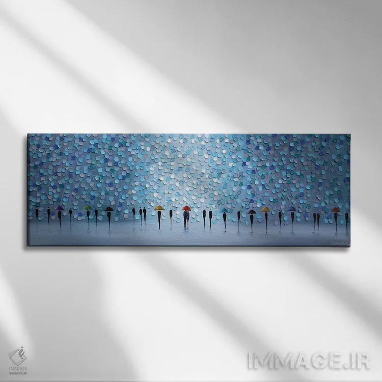 تابلو ۱۰ چتر اثر اکاترینا ارمیلکینا - نمای روبهرو روی دیوار