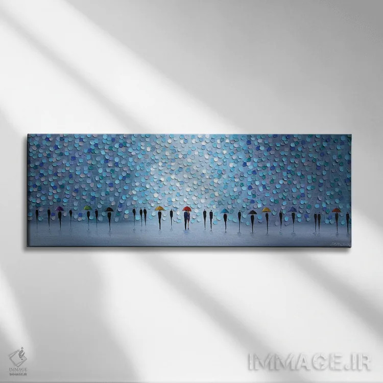 تابلو ۱۰ چتر اثر اکاترینا ارمیلکینا - نمای روبهرو روی دیوار