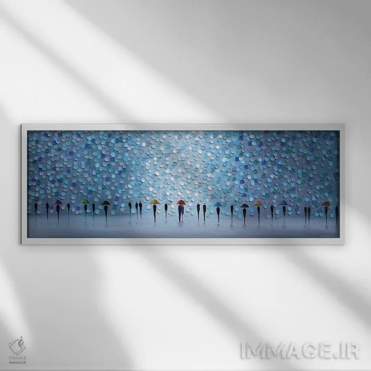 تابلو ۱۰ چتر اثر اکاترینا ارمیلکینا - نمای قابدار سفید