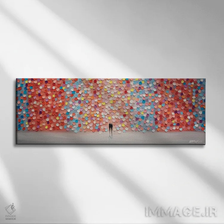 تابلو غروب در روز صورتی اثر اکاترینا ارمیلکینا - نمای روبهرو روی دیوار