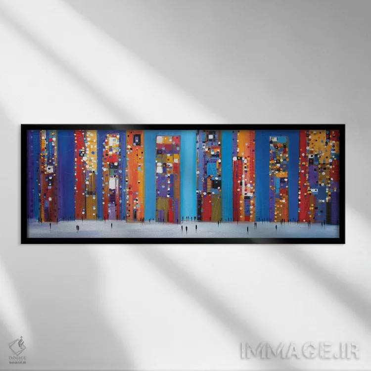تابلو گردش شبانه اثر اکاترینا ارمیلکینا - نمای قابدار مشکی