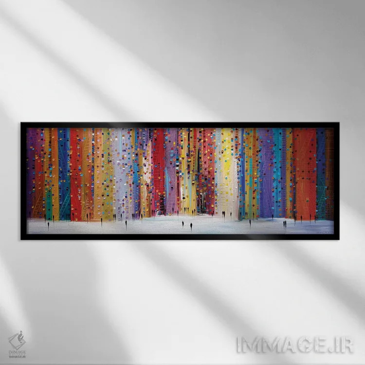 تابلو زندگی زیباست اثر اکاترینا ارمیلکینا - نمای قابدار مشکی