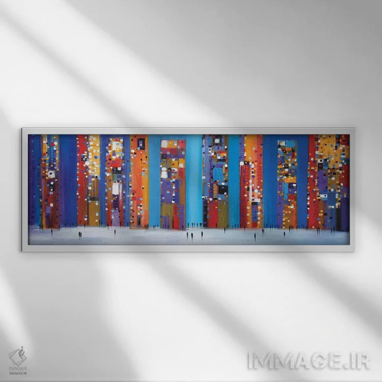تابلو گردش شبانه اثر اکاترینا ارمیلکینا - نمای قابدار سفید