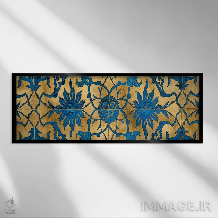 تابلو پنل تزیینی II اثر الی رابرتز - نمای قابدار مشکی